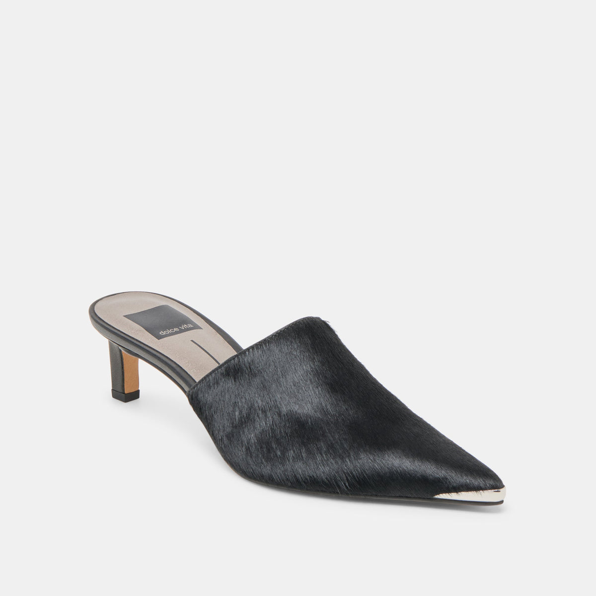 Lexy Nero Calf Hair Heels | Dolce Vita