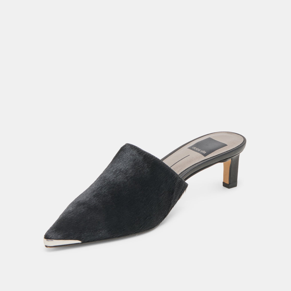 Lexy Nero Calf Hair Heels | Dolce Vita