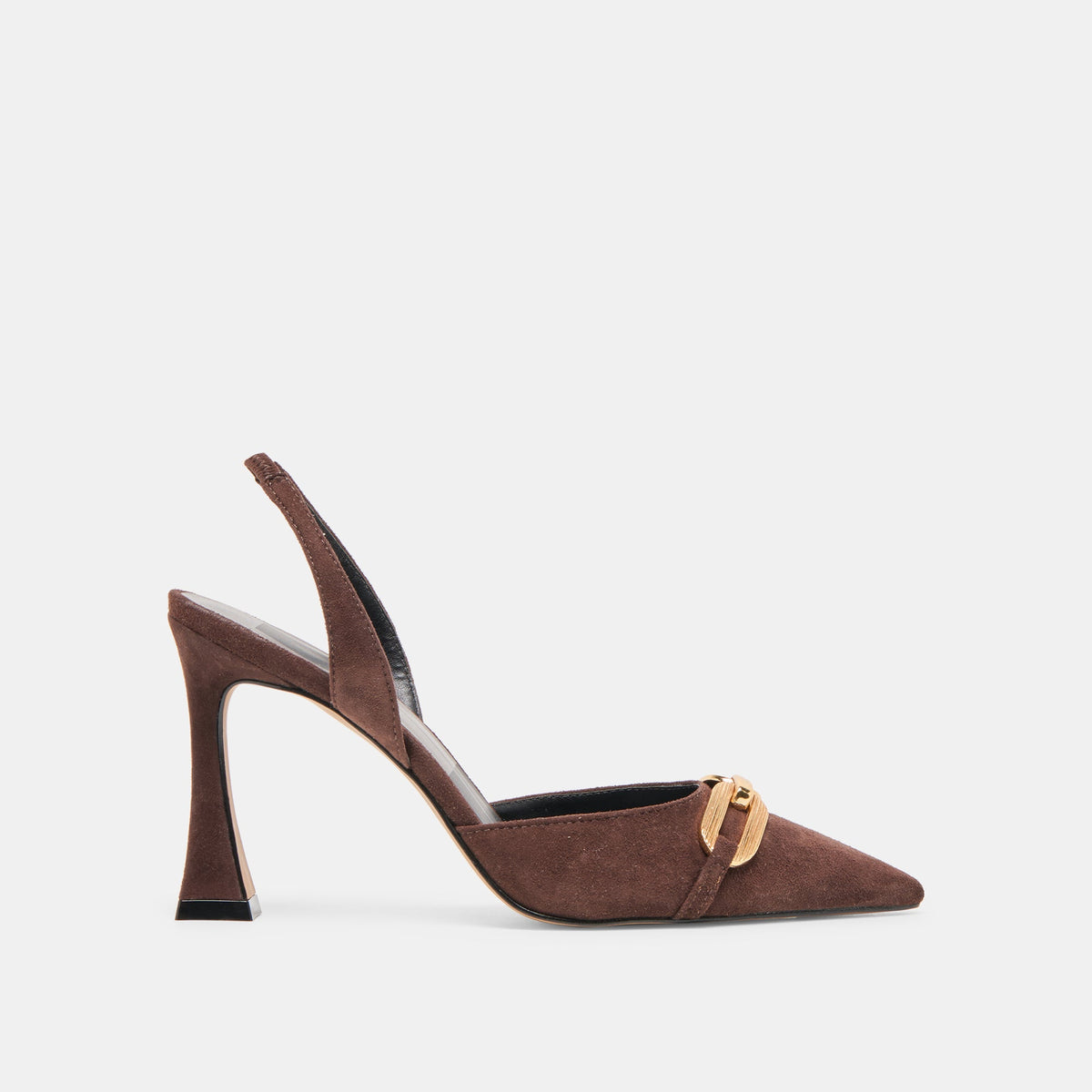Malik Mahogany Nubuck Heels | Dolce Vita