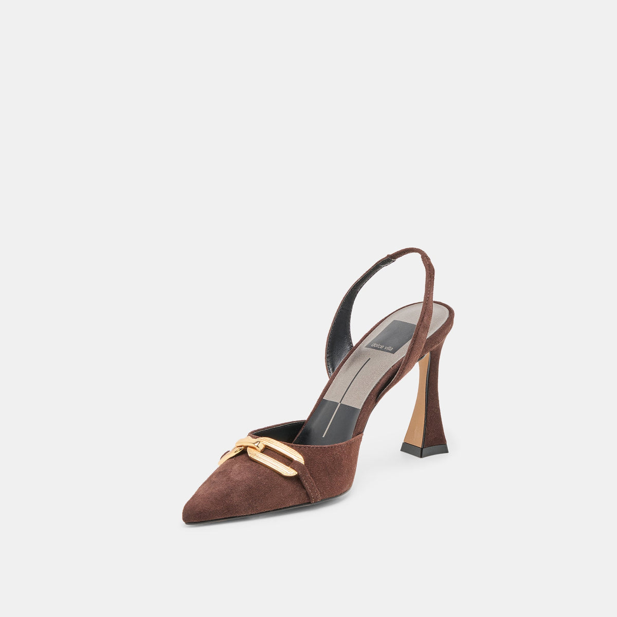 Malik Mahogany Nubuck Heels | Dolce Vita