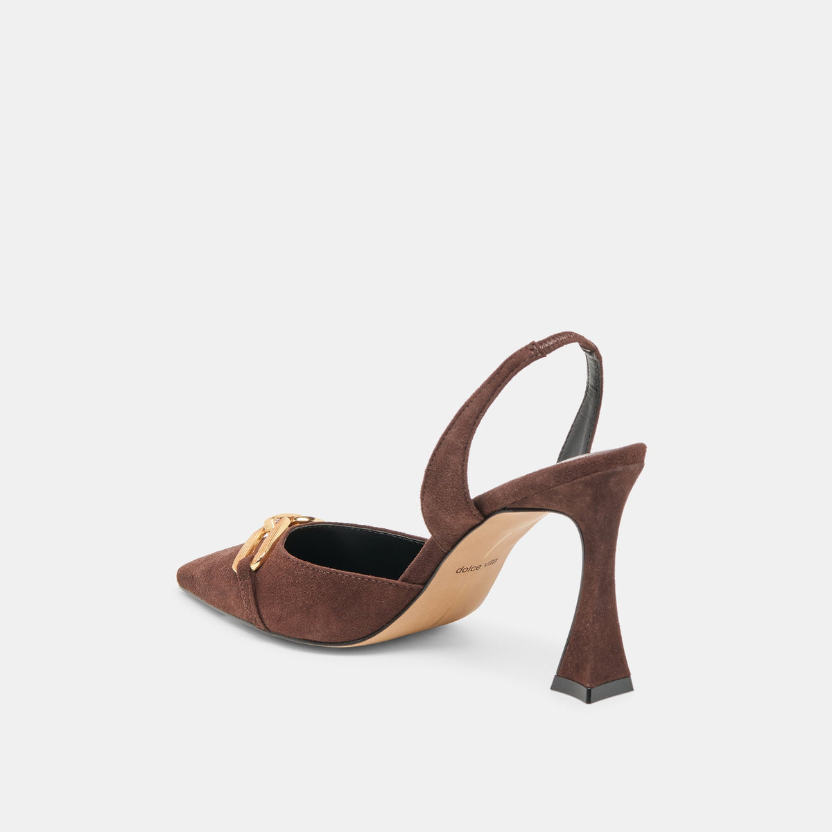 Malik Mahogany Nubuck Heels | Dolce Vita