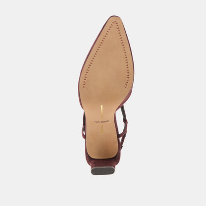 Ginay Mulberry Suede Heels | Dolce Vita