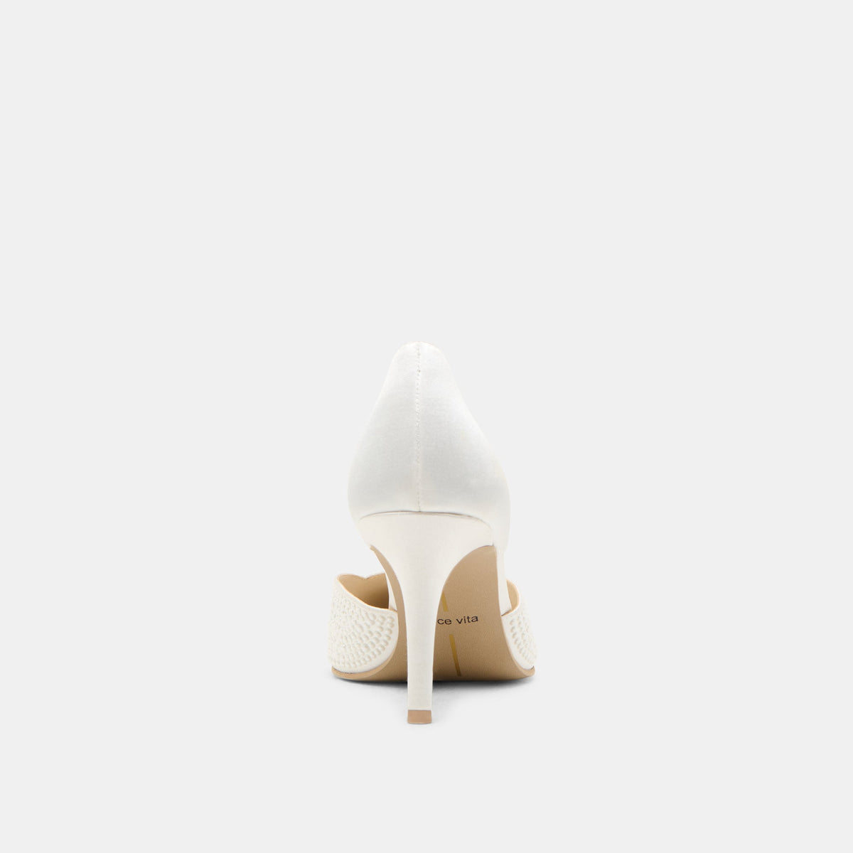 Eloy Pearl Off White Satin Heels | Dolce Vita