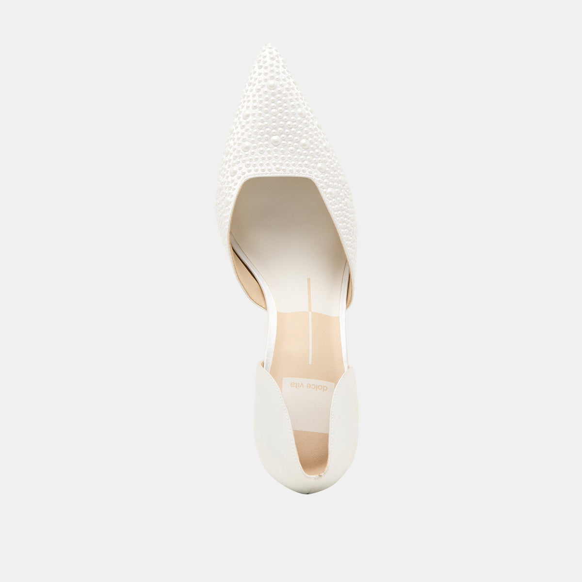 Eloy Pearl Off White Satin Heels | Dolce Vita
