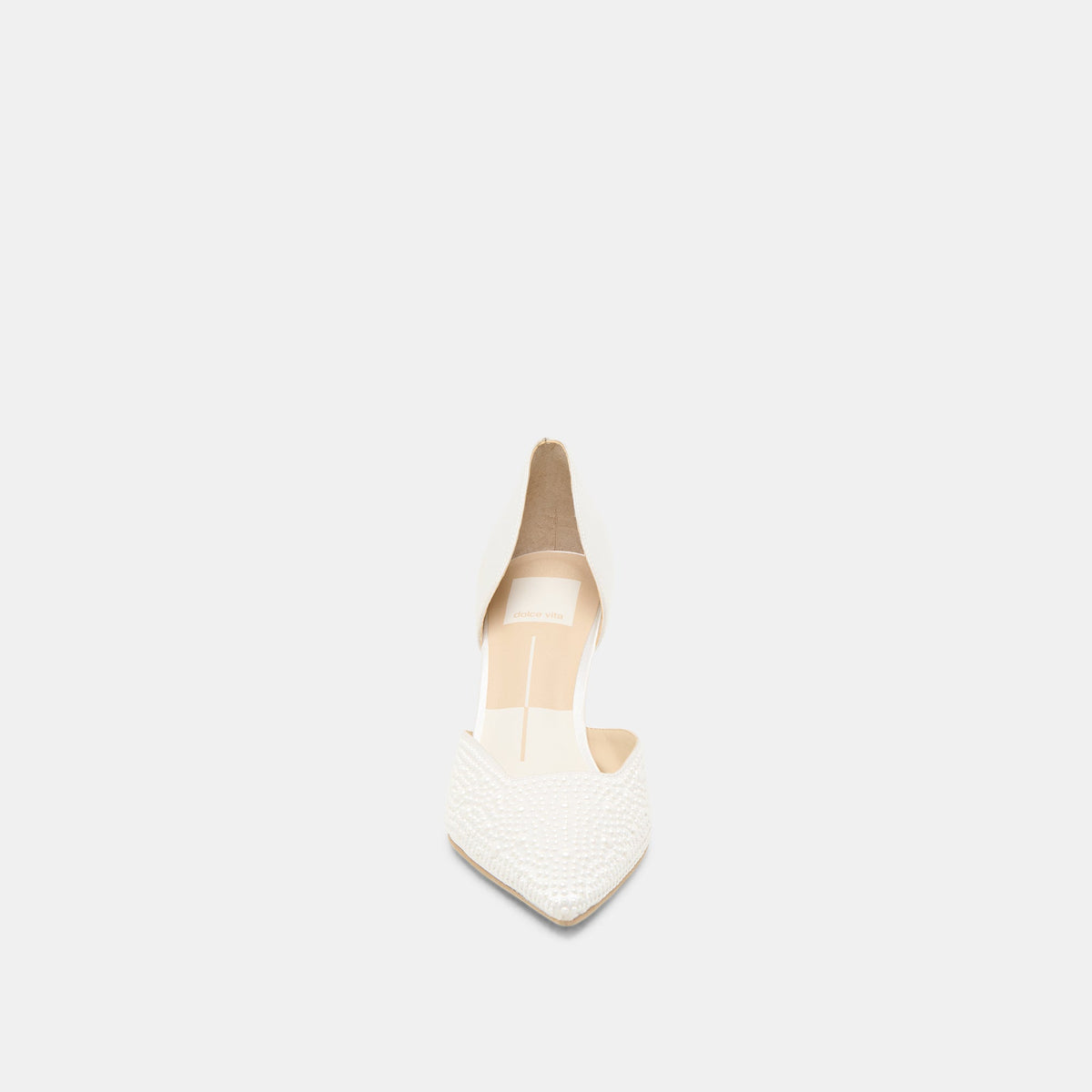 Eloy Pearl Off White Satin Heels | Dolce Vita