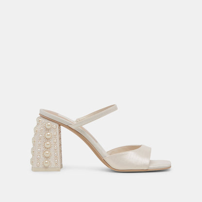 JEMMY PEARL HEELS VANILLA SILK
 – Dolce Vita | Dolce Vita