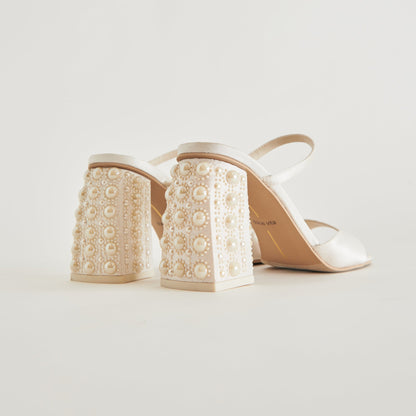 JEMMY PEARL HEELS VANILLA SILK
 – Dolce Vita | Dolce Vita