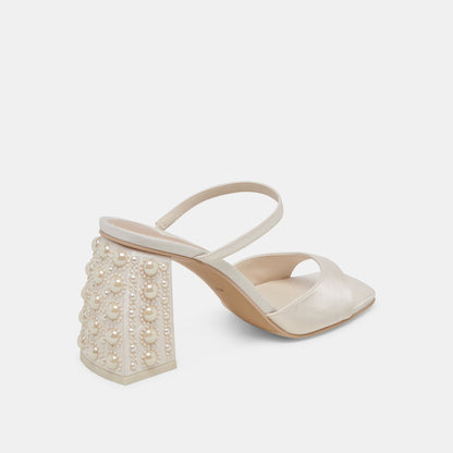 JEMMY PEARL HEELS VANILLA SILK
 – Dolce Vita | Dolce Vita