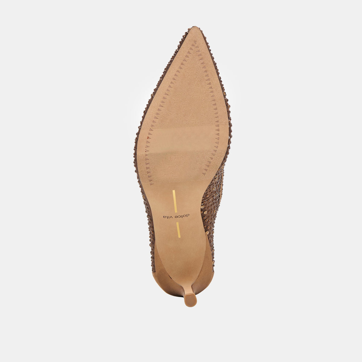 Kashe Crystal Mid Brown Mesh Heels | Dolce Vita
