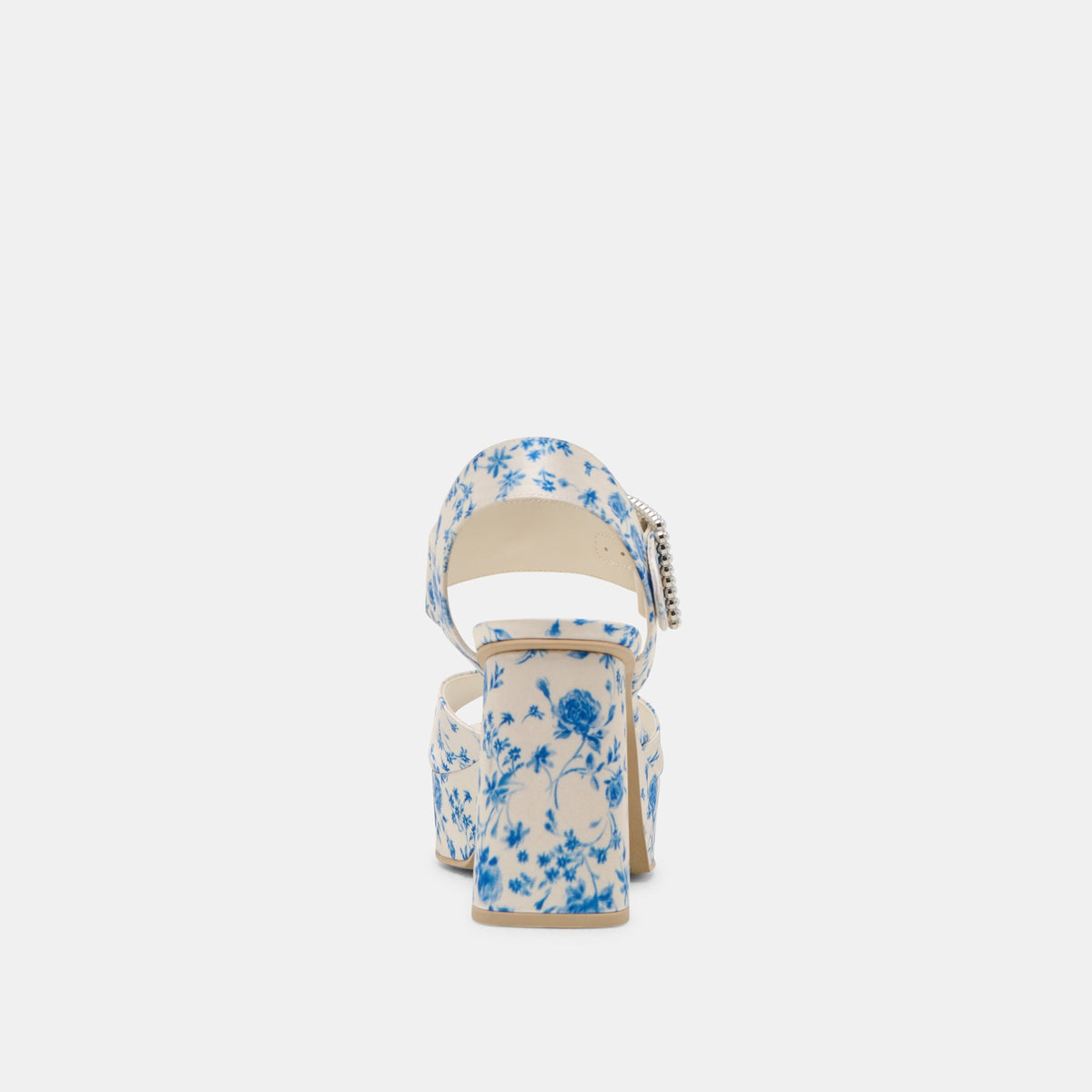 Bobby Pearl Blue Floral Satin Heels | Dolce Vita