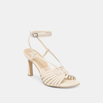 Nivana Off White Crinkle Patent Heels | Dolce Vita