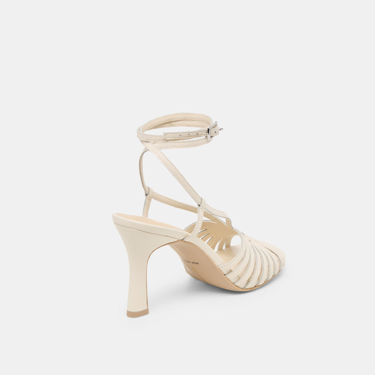 Nivana Off White Crinkle Patent Heels | Dolce Vita