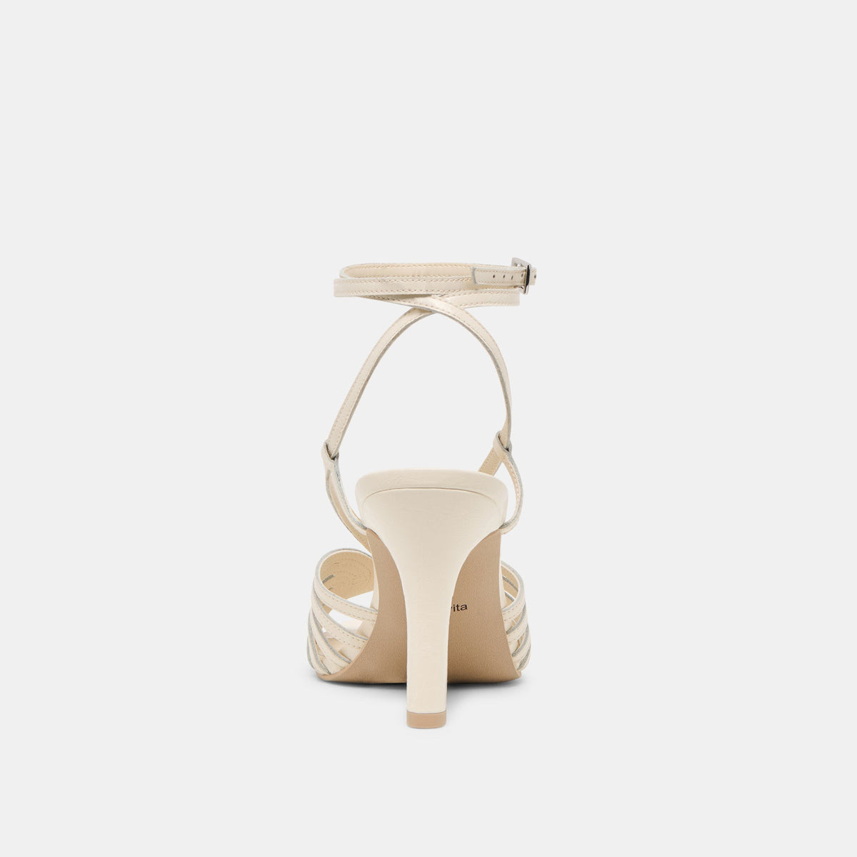 Nivana Off White Crinkle Patent Heels | Dolce Vita