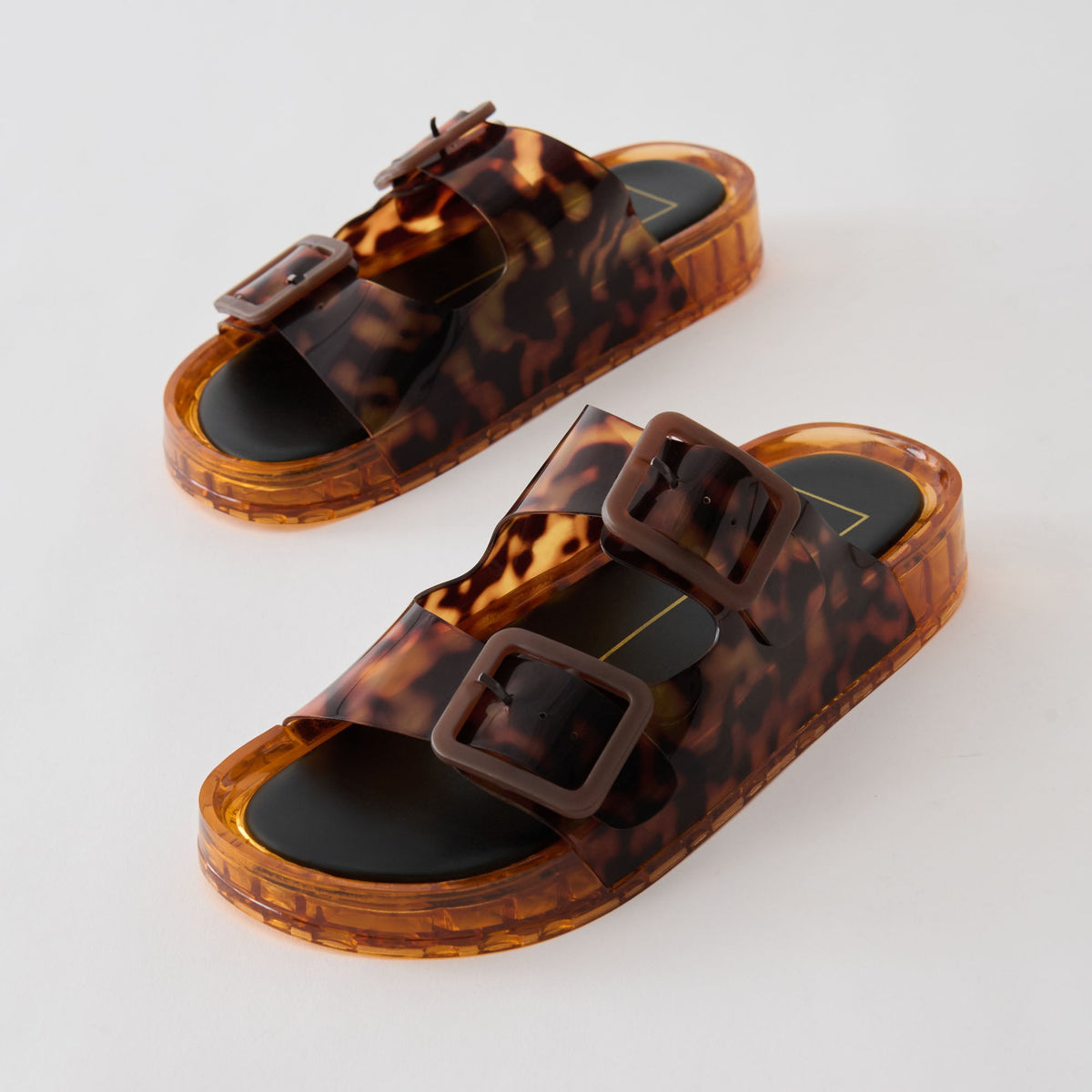 Julio Tortoise Vinyl Sandals | Dolce Vita
