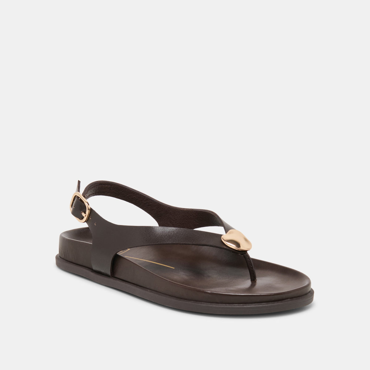 Jony Dk Brown Leather Sandals | Dolce Vita