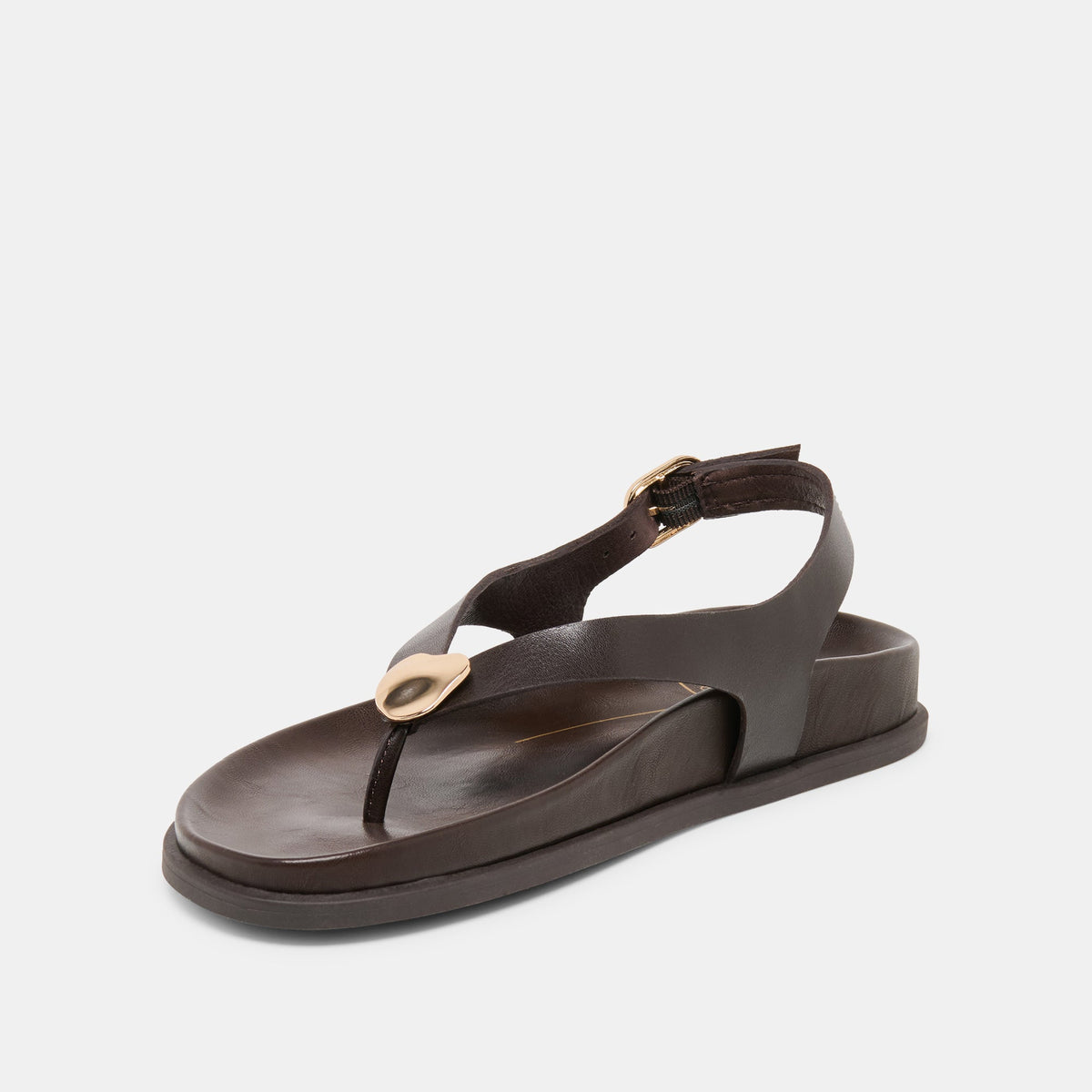 Jony Dk Brown Leather Sandals | Dolce Vita