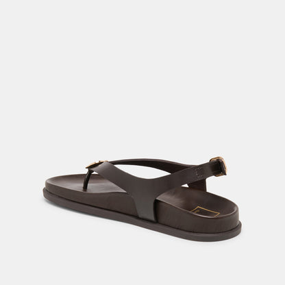 Jony Dk Brown Leather Sandals | Dolce Vita