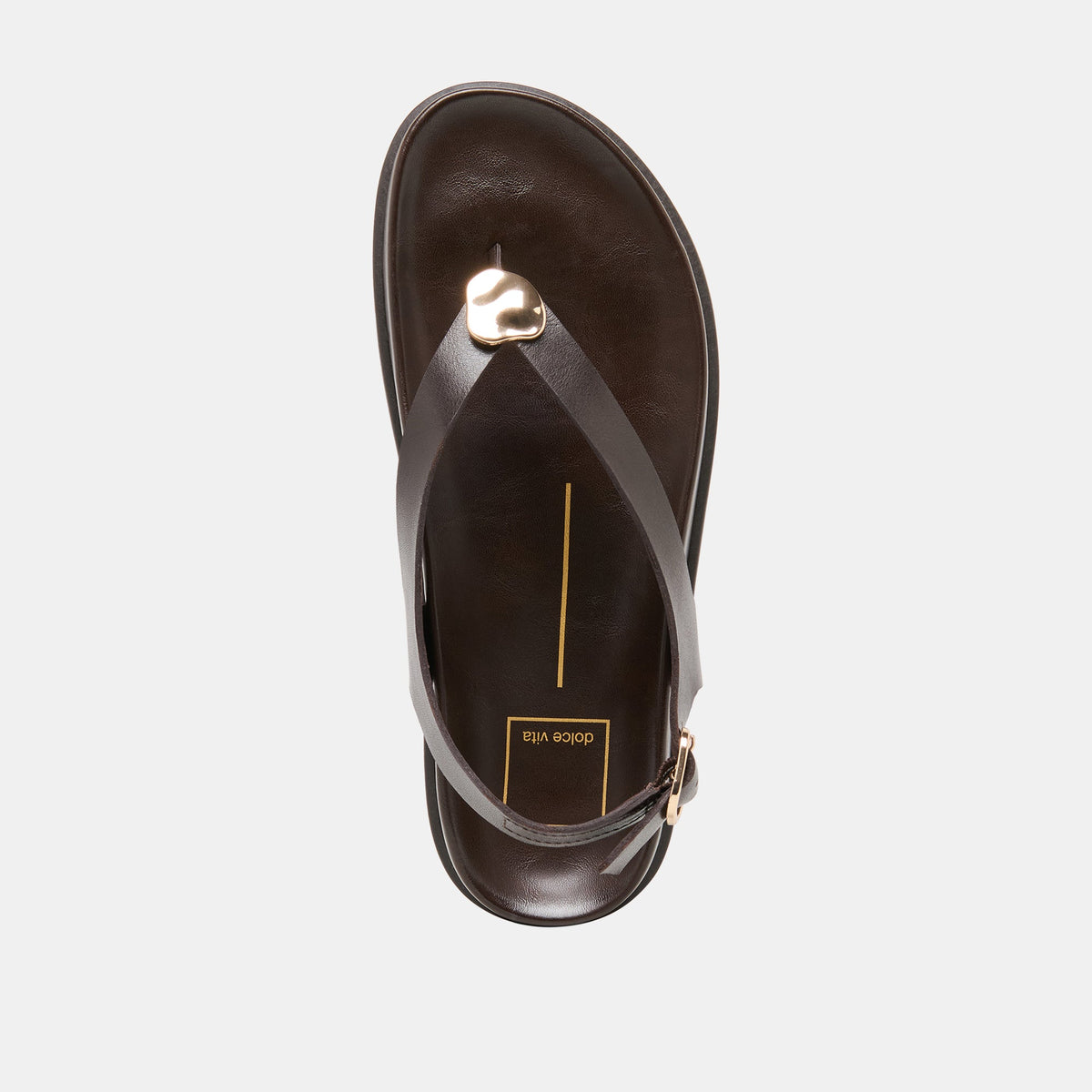 Jony Dk Brown Leather Sandals | Dolce Vita