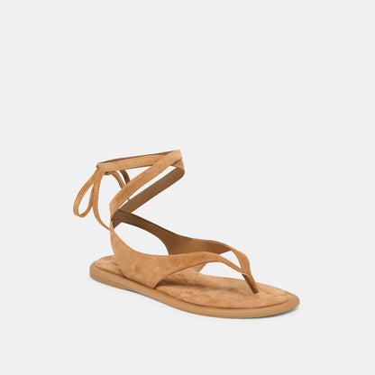 Jayden Teak Suede Sandals | Dolce Vita
