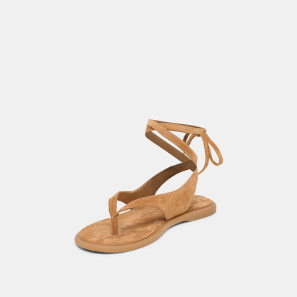 Jayden Teak Suede Sandals | Dolce Vita