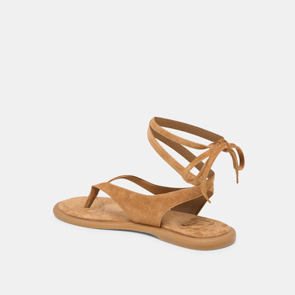 Jayden Teak Suede Sandals | Dolce Vita