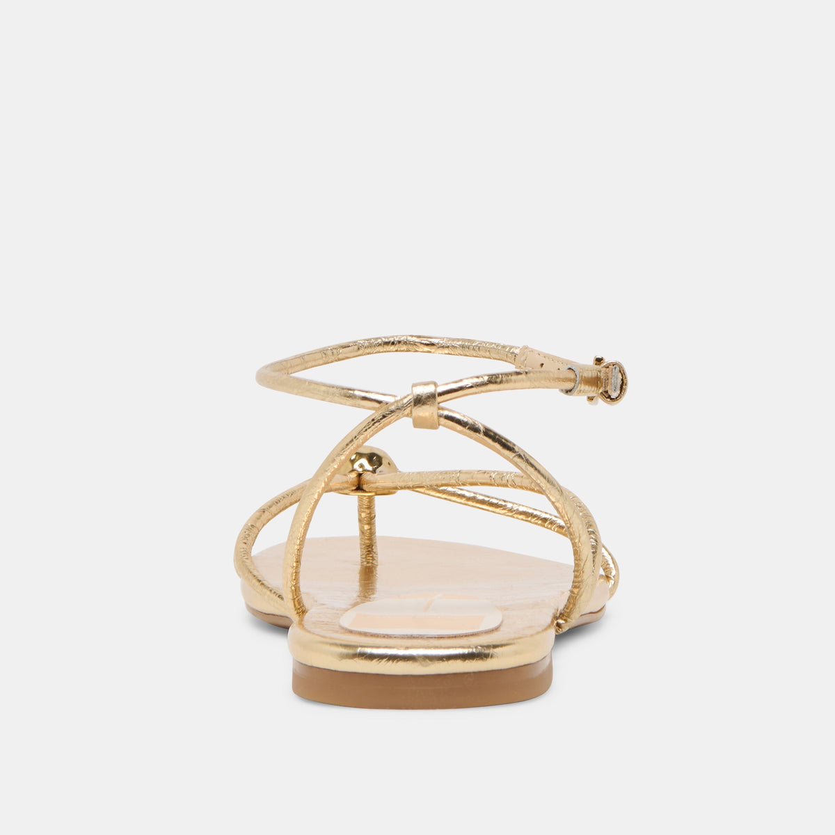 Kenley Gold Leather Sandals | Dolce Vita