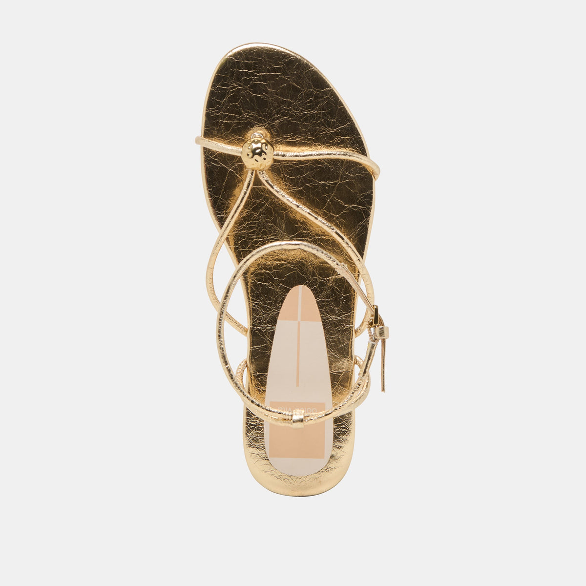 Kenley Gold Leather Sandals | Dolce Vita