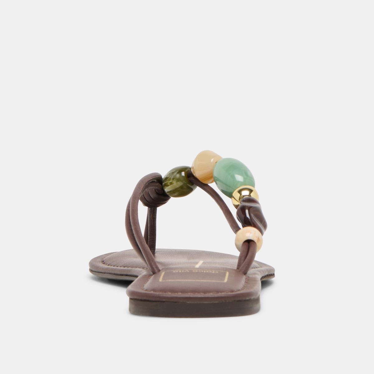 Cely Dk Brown Leather Sandals | Dolce Vita