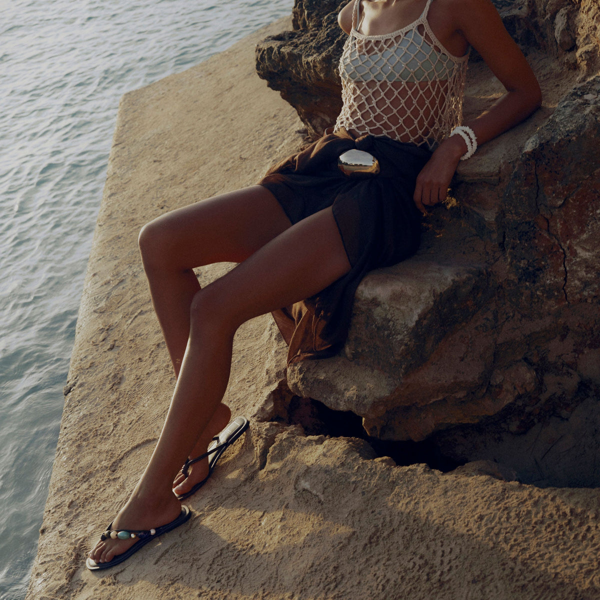 Cely Dk Brown Leather Sandals | Dolce Vita