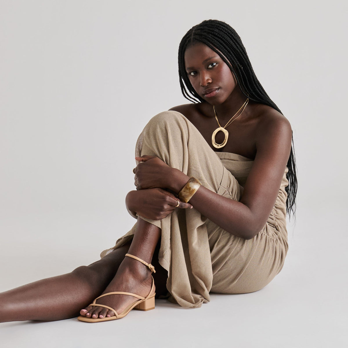 Karlos Lt Tan Leather Sandals | Dolce Vita