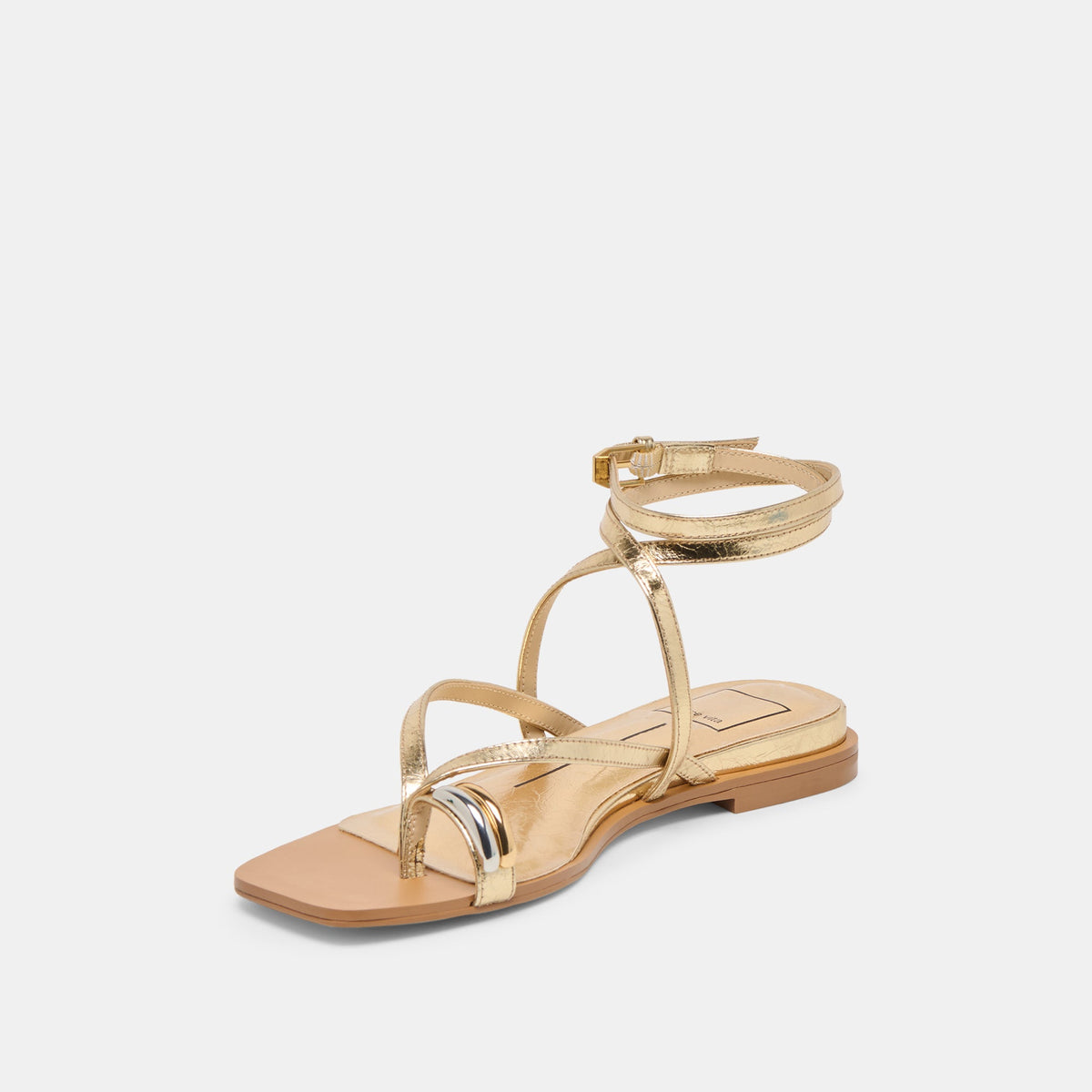 Tyrice Gold Leather Sandals | Dolce Vita