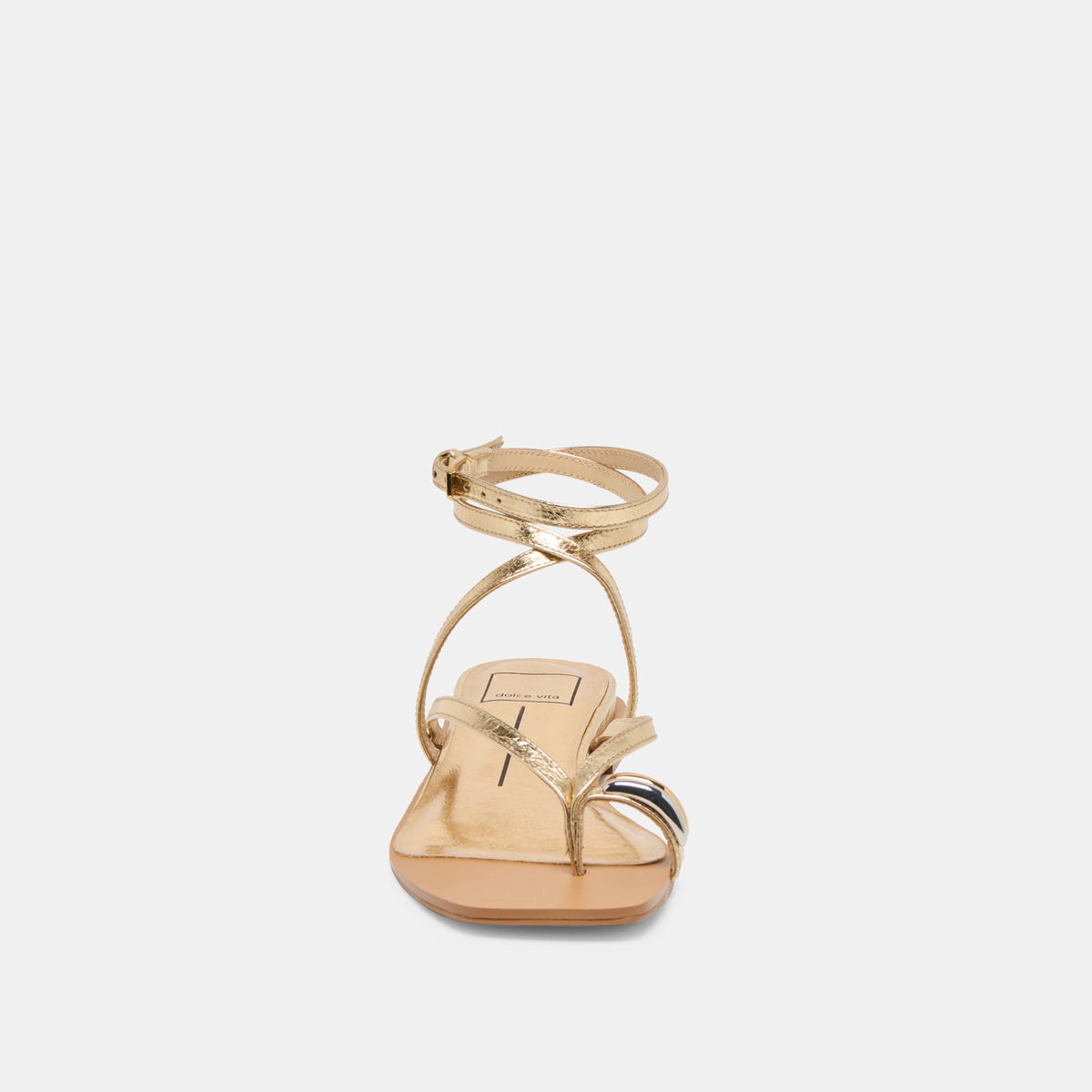 Tyrice Gold Leather Sandals | Dolce Vita