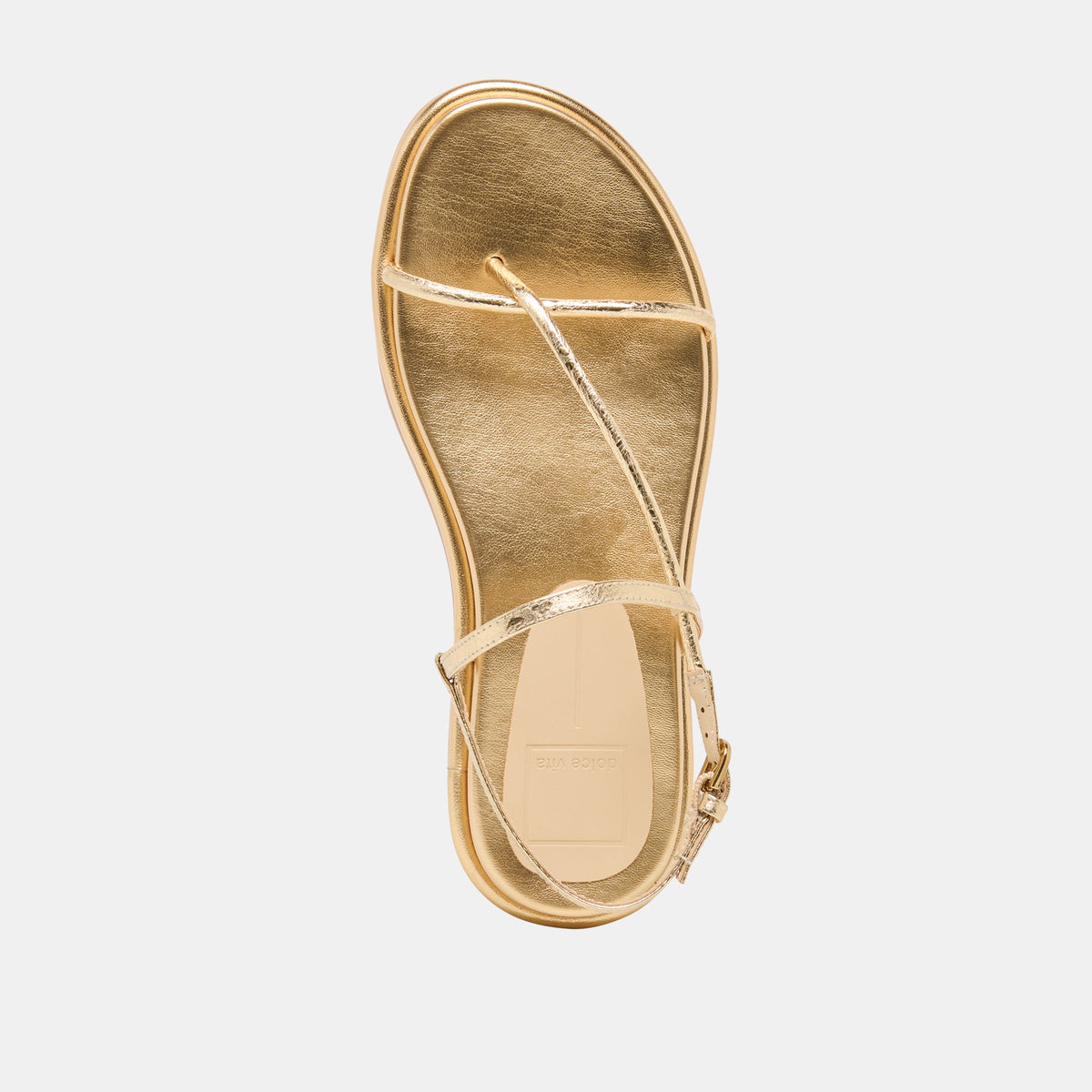 Dom Gold Distressed Leather Sandals | Dolce Vita