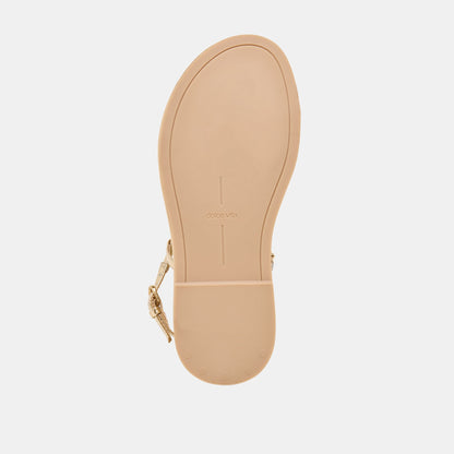 Dom Gold Distressed Leather Sandals | Dolce Vita