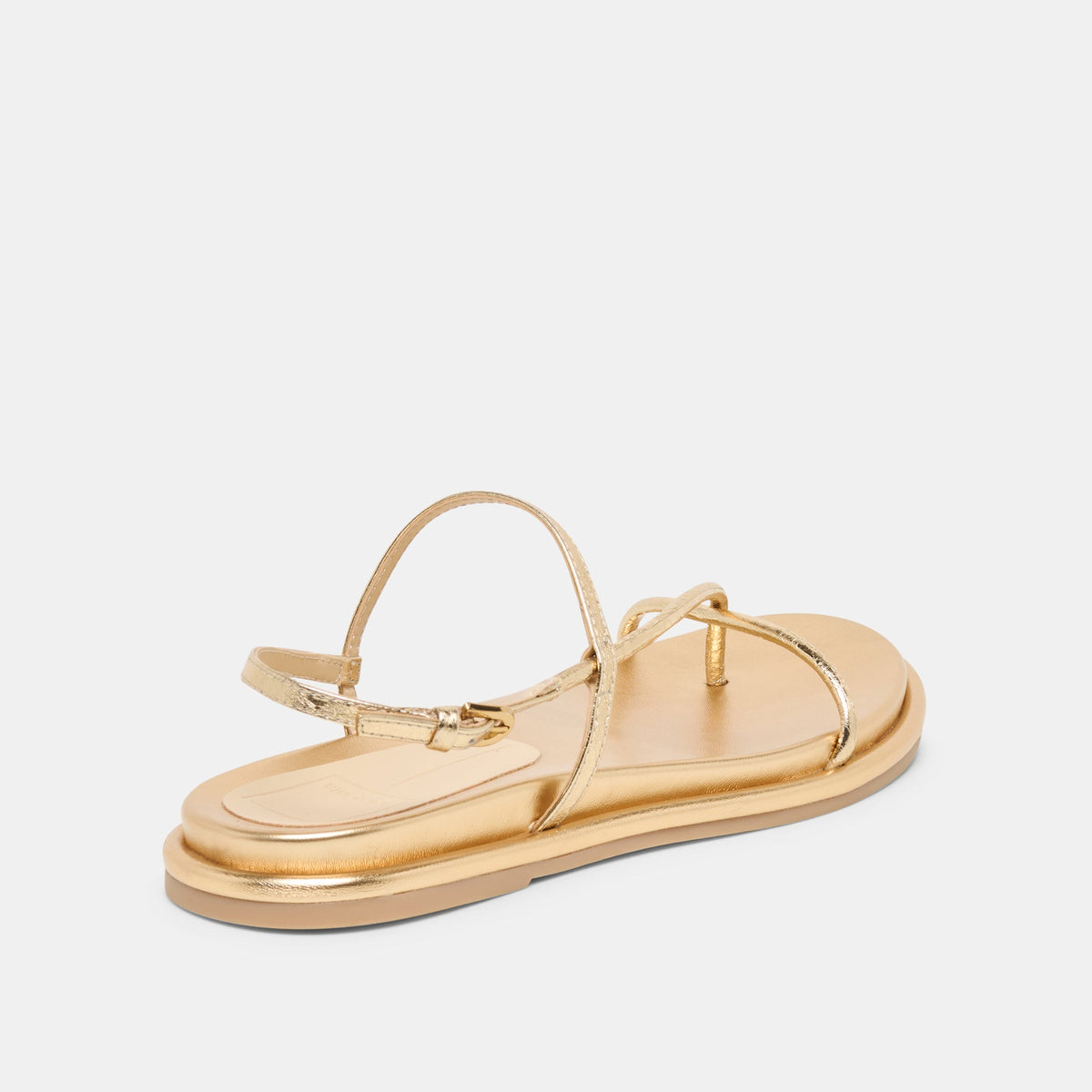 Dom Gold Distressed Leather Sandals | Dolce Vita