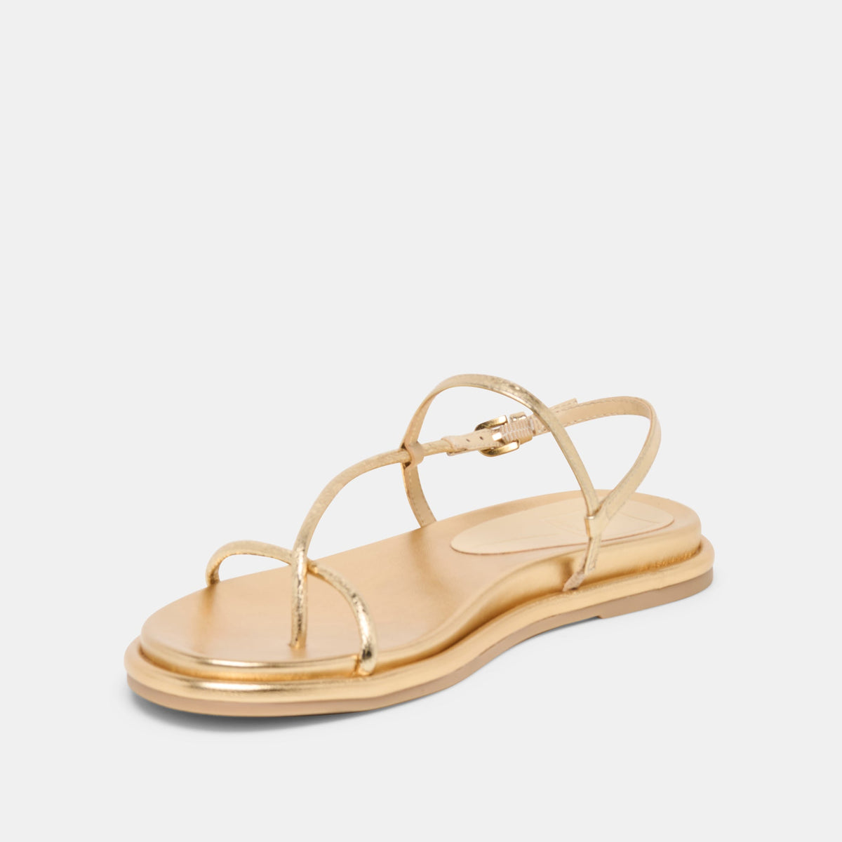 Dom Gold Distressed Leather Sandals | Dolce Vita