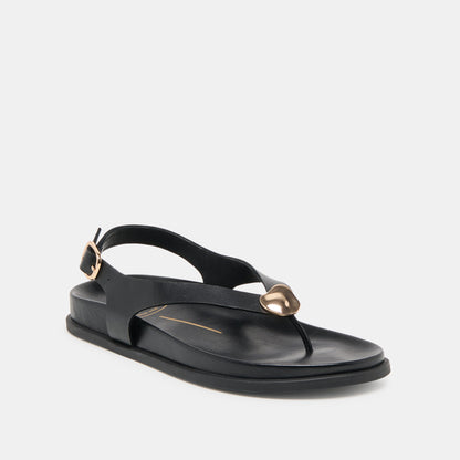 Jony Black Leather Sandals | Dolce Vita