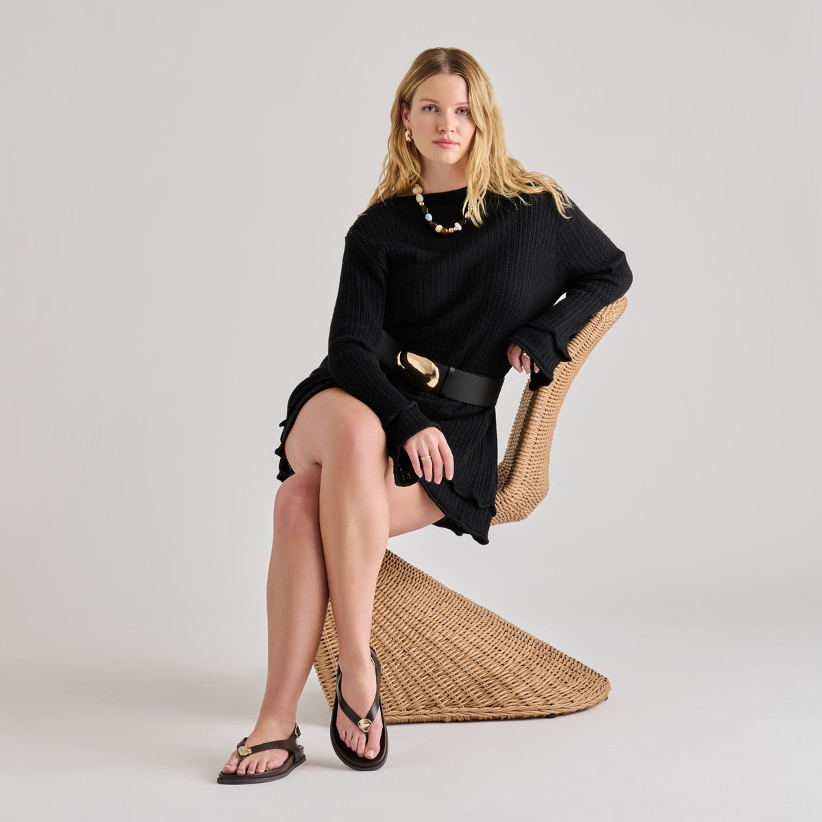 Jony Black Leather Sandals | Dolce Vita
