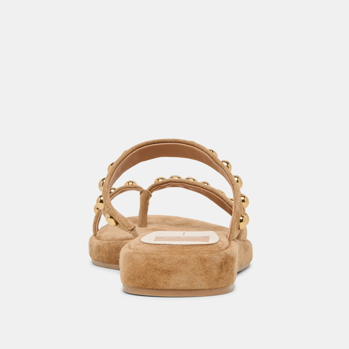 Amary Stud Lt Brown Suede Sandals | Dolce Vita