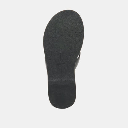 Jaina Black Leather Sandals | Dolce Vita