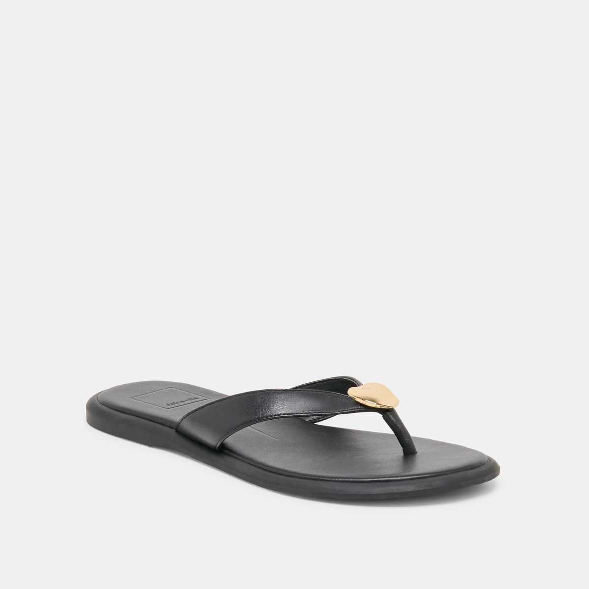 Jaina Black Leather Sandals | Dolce Vita