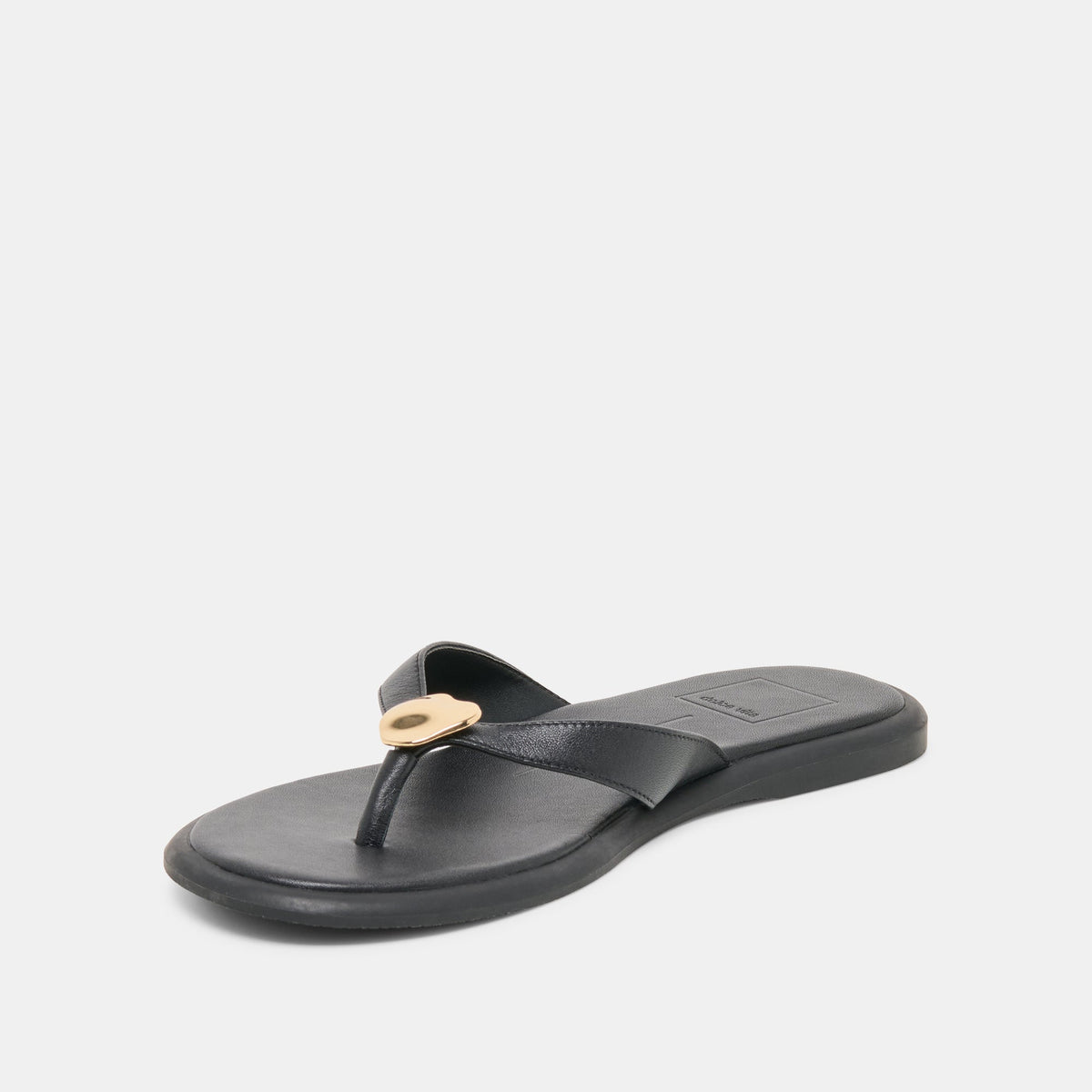 Jaina Black Leather Sandals | Dolce Vita