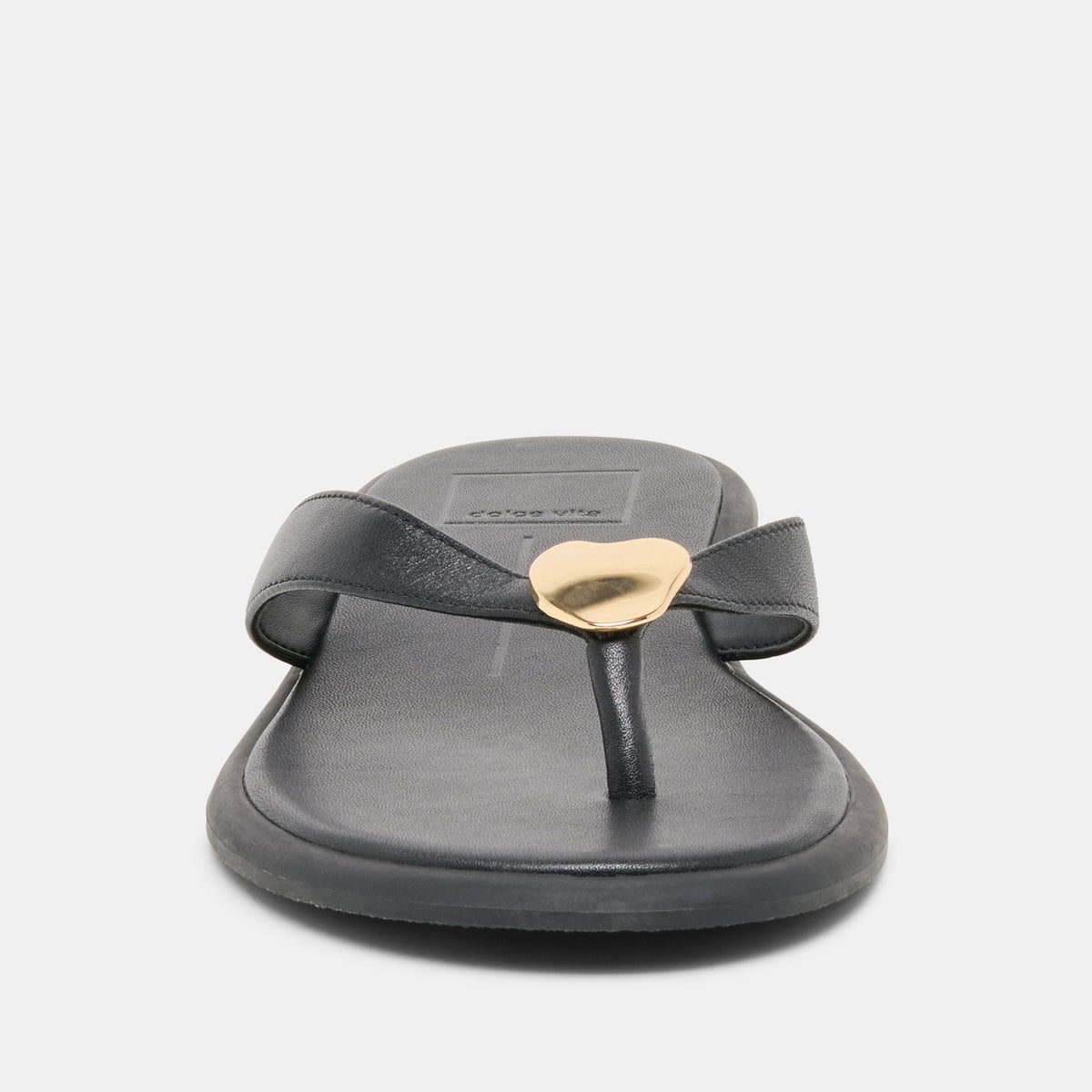 Jaina Black Leather Sandals | Dolce Vita