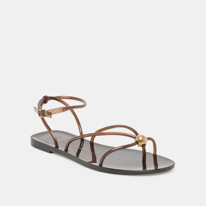 Kenley Vinyl Chocolate Jelly Sandals | Dolce Vita