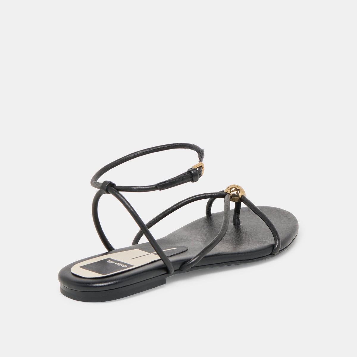 Kenley Black Leather Sandals | Dolce Vita