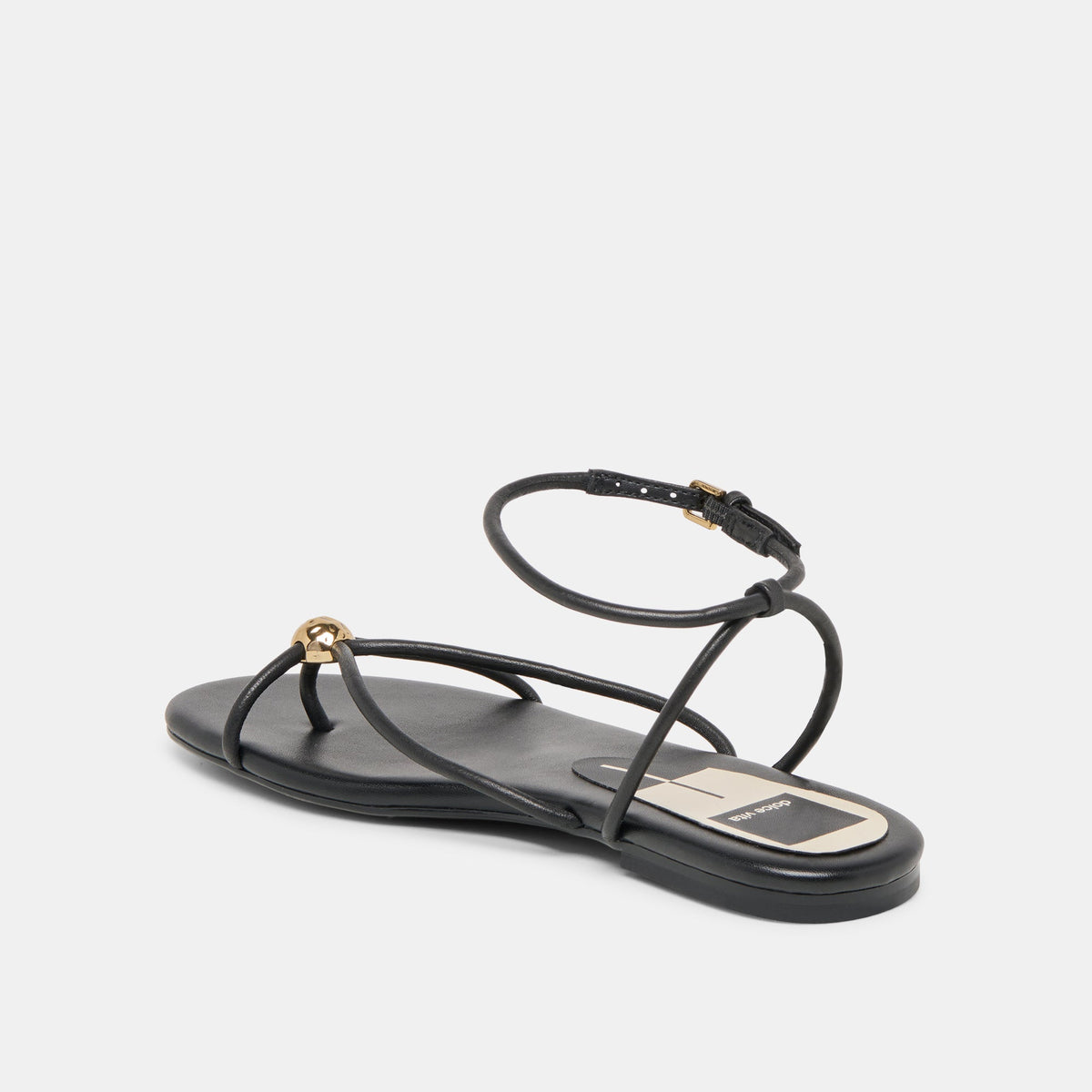 Kenley Black Leather Sandals | Dolce Vita