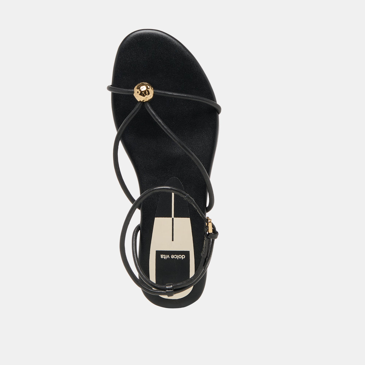 Kenley Black Leather Sandals | Dolce Vita