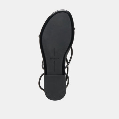 Kenley Black Leather Sandals | Dolce Vita