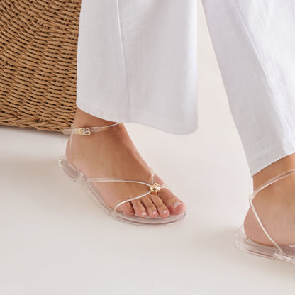 Kenley Vinyl Crystal Jelly Sandals | Dolce Vita