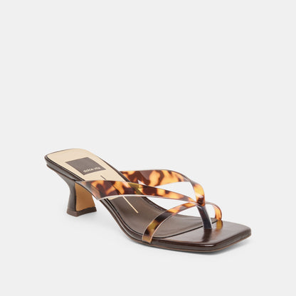 Brevel Vinyl Tortoise Jelly Heels | Dolce Vita
